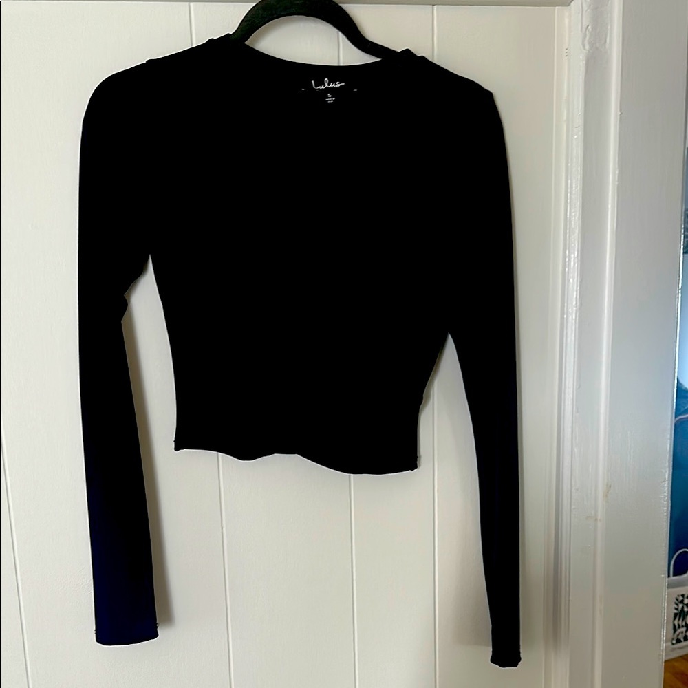 Lulu's Black Long Sleeve Top